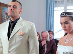 Find-Best-Ass.com presents: Sexy bride licks his shoes and sucks his cock