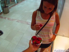 Find-Best-Ass.com presents: Sweet strawberry fuck in a wc
