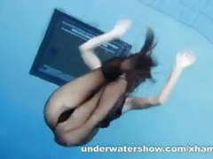Find-Best-Ass.com presents: Zuzanna is swimming in pantyhose in the pool