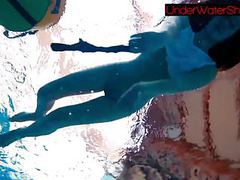 Find-Best-Ass.com presents: Perfect shaved teen in the pool