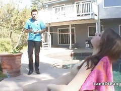 Find-Best-Ass.com presents: Sunbathing teen fucked by not step dad