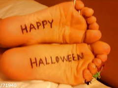 Find-Best-Ass.com presents: Halloween feet soles & toe rings