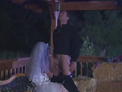 Find-Best-Ass.com presents: The ebony bride with firm body takes the most cum on her