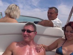Find-Best-Ass.com presents: Hot ass blondie britney drops her clothes for sex on the boat, Group Sex, Hardcore, Outdoor, Reality, Yacht, Foursome, Bikini