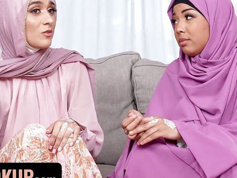 Find-Best-Ass.com presents: Hijab wearing step sisters malina melendez and aubry babcock fuck their step brother - hijab hookup