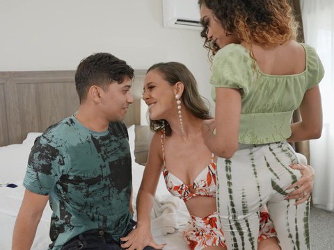 Find-Best-Ass.com presents: Horny latina scarlit scandal invited cherie deville for a 3-way