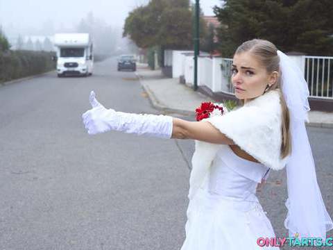 Find-Best-Ass.com presents: Shock content sexy bride fucks random van driver on marriage day
