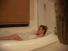 Find-Best-Ass.com presents: Hidden camera captures girl masturbating in bathtub