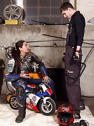 Find-Best-Ass.com presents: Shy teenage biker chick fucks the horny mechanic hardcore