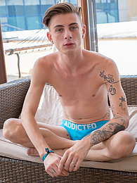 Find-Best-Ass.com presents: Super horny French twink Jerome James exposes his erect cock
