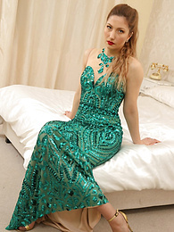 Find-Best-Ass.com presents: Sexy british teen Stephanie Bonham Carter removes her dress and displays her bare skin