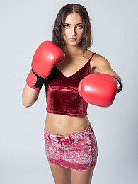 Find-Best-Ass.com presents: Sexy Ukrainian belle Oxana Chic strips off her clothes and poses nude in a gym